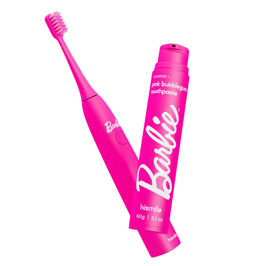 Barbie toothbrush and toothpaste on sale